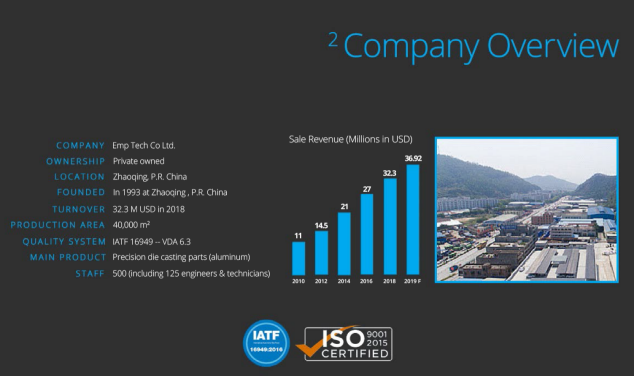 EMP Die Casting Company—A Rising Star